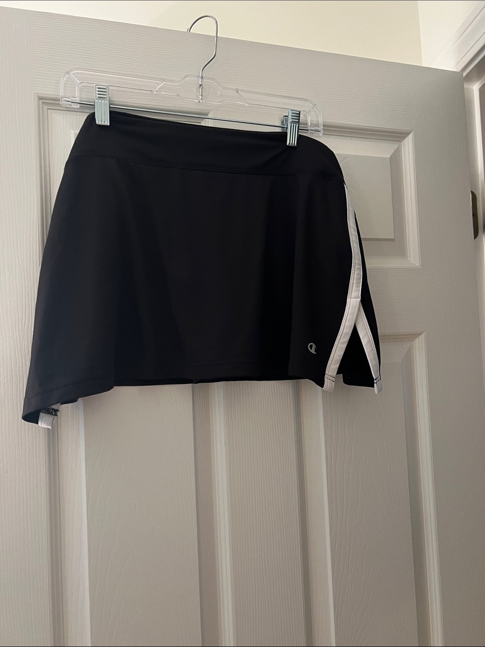 Champion Black Mini Skort with White Side Trim